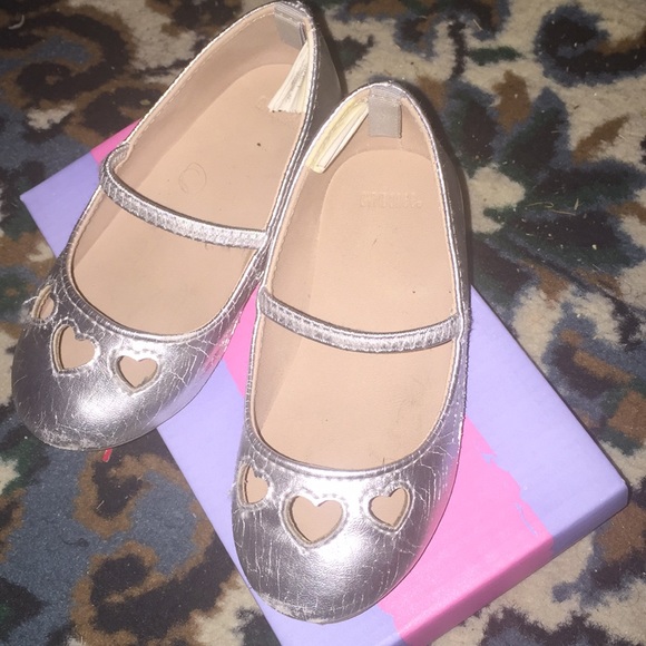 Gymboree Other - FREE 🎁 with Any Kids Bundle/ Toddler Girls Sz.7 Silver Ballet Flats